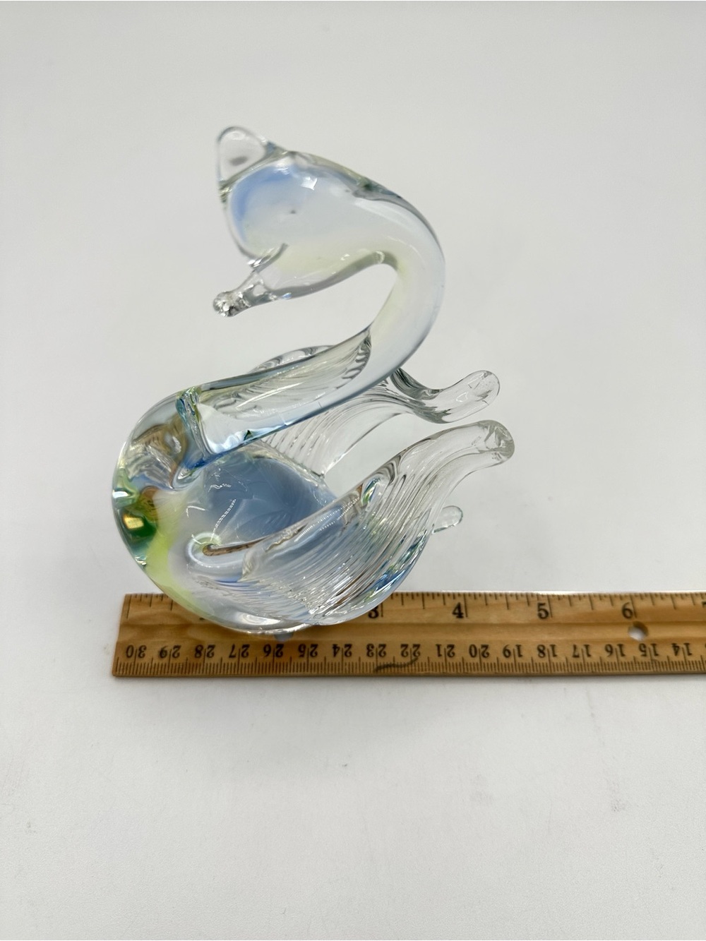 Murano Glass Swan by V. Mason & Co. Venice, Italy. 1960s. Blues & Greens - Picture 7 of 13